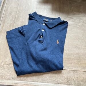 Men's Ralph Lauren polo size XL blue with black emblem